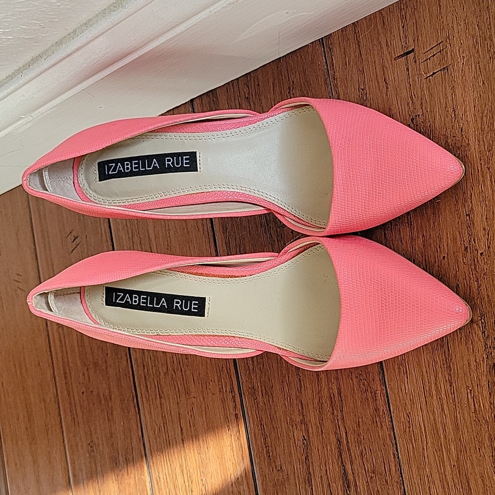 Izabella Rue 4" pink heels sz 5½